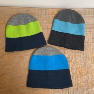 3 x toques/beanies